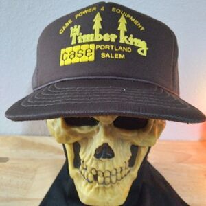 Vintage Timber King Case Power & Equipment Snap Back Trucker Hat